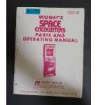 MIDWAY SPACE ENCOUNTERS Arcade Machine Game Parts and Operating Manual Owner's Manual #1330 for sale 