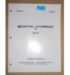 MORTAL KOMBAT 3 KIT Arcade Machine Game OPERATION MANUAL #1182 for sale 