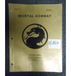 MORTAL KOMBAT Arcade Machine Game Service Operation Manual #860 for sale  