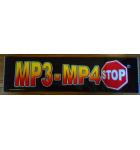 MP3 - MP4 Crane Arcade Machine Game Overhead Marquee Header for sale