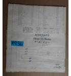 MUSTANG Arcade Machine Game SCHEMATIC #936 for sale  