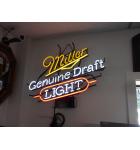 Miller Genuine Draft Light Neon Advertising Promotion Electric Bar Sign For Sale