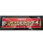 NAMCO FINAL LAP 3 Arcade Machine Game Overhead Marquee Header $5465 for sale