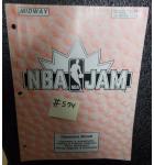 NBA JAM Video Arcade Machine Game Operational Manual #574 for sale - MIDWAY