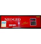 NEO GEO SYSTEM Arcade Machine Game Overhead Header PLEXIGLASS for sale #W78 by SNK 