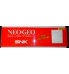 NEO GEO SYSTEM Arcade Machine Game Overhead Header PLEXIGLASS for sale #W80 by SNK