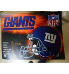 NFL GIANTS Pinball Machine Game Translite Backbox Artwork