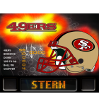 NFL SAN FRANCISCO 49ERS Pinball Machine Game Translite Backbox Artwork for sale 