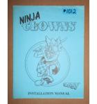 NINJA CLOWNS Arcade Machine Game INSTALLATION MANUAL #1012 for sale  