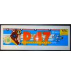 P47 PHANTOM FIGHTER Arcade Machine Game Overhead Header PLEXIGLASS for sale #W56  