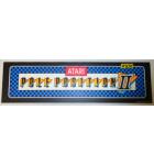 POLE POSITION II Arcade Machine Game Overhead Header GLASS for sale #X31  