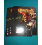 PIRATES OF THE CARIBBEAN Pinball Machine Game Original Sales Promotional Flyer