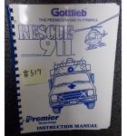 RESCUE 911 Pinball Machine Game Instruction Manual #517 for sale - GOTTLIEB  