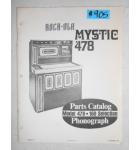 ROCK-OLA MYSTIC MODEL 478 Jukebox PARTS CATALOG #905 for sale  