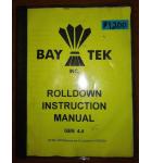 ROLLDOWN Arcade Machine Game INSTRUCTION MANUAL #1200 for sale  