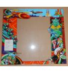 SCRAMBLE Arcade Machine Game GLASS Marquee Bezel Artwork Graphic #1195 for sale 