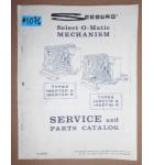 SEEBURG Jukebox SELECT-O-MATIC MECHANISM SERVICE & PARTS CATALOG #1076 for sale  