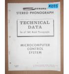 SEEBURG SMC Jukebox TECHNICAL DATA MANUAL #1078 for sale 