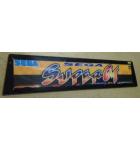 SEGA SUPER GT Arcade Machine Game Overhead Header PLEXIGLASS for sale #96 