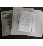 SEGA SUPER HANG-ON Upright Arcade Machine OWNER'S MANUAL, SCHEMATICS & MISC. PAPERWORK #6070 for sale