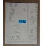SHINDIG Pinball Machine Game SCHEMATIC #955 for sale  