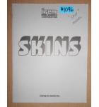 SKINS Arcade Machine Game OWNER'S MANUAL #1096 for sale  