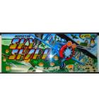 SKY SHARK Arcade Machine Game Overhead Header PLEXIGLASS for sale #W55 by ROMSTAR 1987