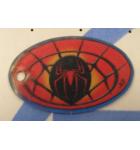 SPIDER MAN Original Pinball Machine Promotional Key Fob Keychain Plastic - Stern 