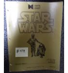 STAR WARS Pinball Machine Game Manual #479 for sale - DATA EAST 