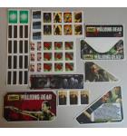 STERN THE WALKING DEAD Pinball Machine Game 45 Piece Decal Set  