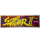 STREET FIGHTER II Arcade Machine Game Overhead Header PLEXIGLASS for sale #W37 