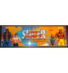 SUPER STREET FIGHTER II THE NEW CHALLENGERS Arcade Machine Game Overhead Marquee Header for sale #SF81 by CAPCOM 