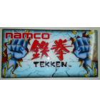 TEKKEN Arcade Machine Game Overhead Header PLEXIGLASS Marquee for sale #323 by NAMCO  