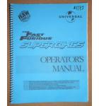 THE FAST and THE FURIOUS SUPER BIKES Arcade Machine Game OPERATOR'S MANUAL #1172 for sale 