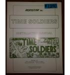 TIME SOLDIERS Arcade Machine Game INSTALLATION MANUAL #1290 for sale