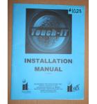 TOUCH-IT Arcade Machine Game INSTALLATION MANUAL #1028 for sale 