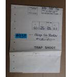 TRAP SHOOT Arcade Machine Game SCHEMATIC #937 for sale  