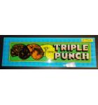 TRIPLE PUNCH Arcade Machine Game Overhead Marquee Header for sale #TP68 by COMPUTRAN  