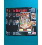 THE SOPRANOS Pinball Machine Game Original Sales Promotional Flyer