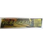 VS. BASEBALL Arcade Machine Game Overhead Header GLASS for sale #G38 by NINTENDO