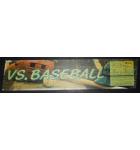 VS. BASEBALL Arcade Machine Game Overhead Header GLASS for sale #G92 by NINTENDO 
