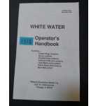 WHITE WATER Pinball OPERATOR'S HANDBOOK #1318 for sale