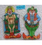 WILLIAMS CYCLONE Pinball Machine Game Promotional Clown Plastic Set #5491 for sale