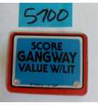 WILLIAMS FUNHOUSE Pinball Machine Game SCORE GANGWAY PLASTIC #50003-13-SP (5700) for sale