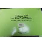 PINBALL 2000 Pinball Machine Game Schematic Manual #432 for sale 