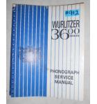 WURLITZER SERIES 3600 Jukebox SERVICE MANUAL #912 for sale 