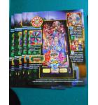 WHEEL OF FORTUNE Pinball Machine Game Original Sales Promotional Flyer