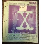 X FILES Pinball Machine Game Owner's Manual #415 for sale 