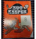 ZOOKEEPER Video Arcade Machine Game Manual for sale by TAITO #8  
