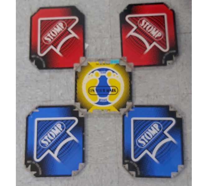ANDAMIRO PUMP IT UP Arcade Game Replacement DANCE PAD PANEL Set, OLD STYLE #7700 